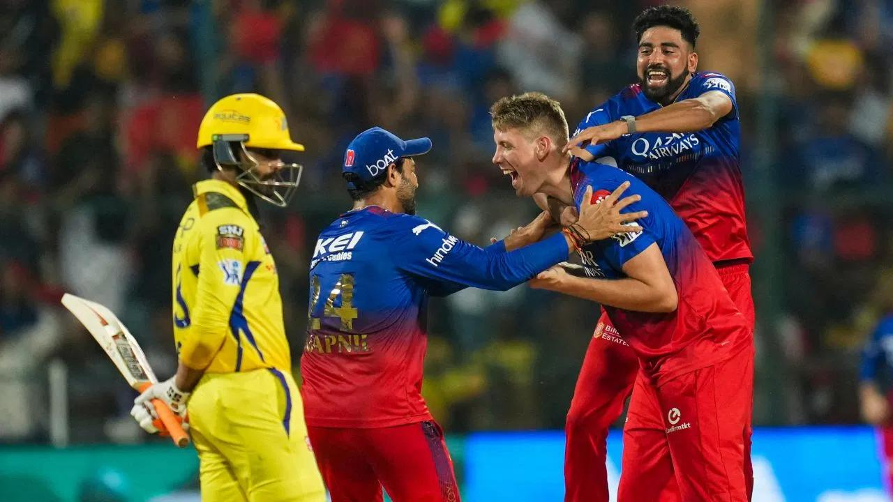 RCB vs CSK Scorecard: RCB Clinches Playoffs Spot with 27-Run Win!